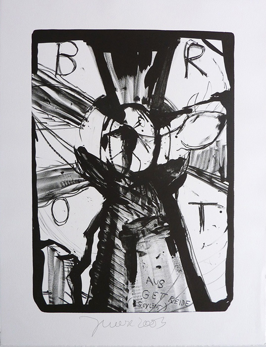 Jonathan Meese contemporary art buy art print Griffelkund Radierung DIE INSEKTENGÖTTIN