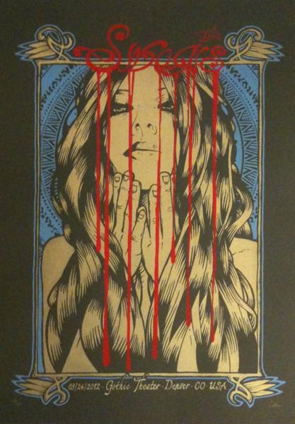 Malleus silkscreen siebdruck concertposter poster prints art prints rock art dark nouvou