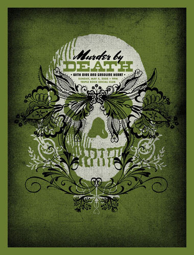 Aesthetic Apparatus  Michael Byzewski MURDER BY DEATH musik art musik posters art of rock musikposter music designe