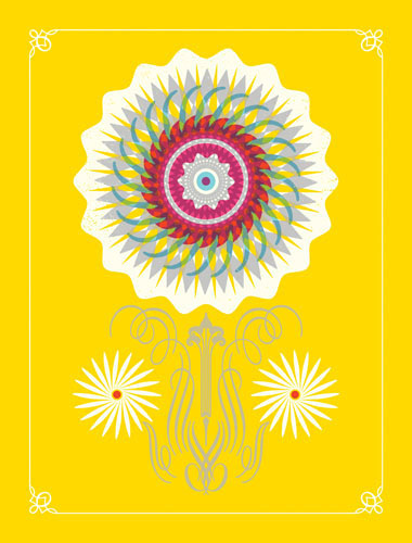 Aesthetic Apparatus  Michael Byzewski THREE DAISIES musik art musik posters art of rock musikposter music designe