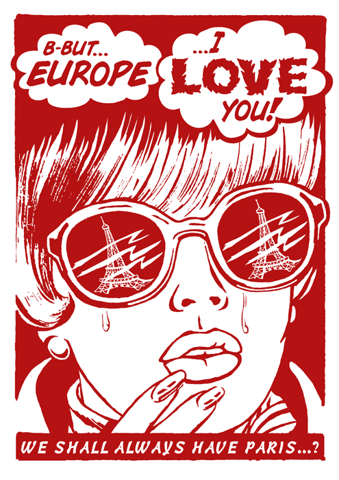 Chris Hopewell screenprint poster art of rock music art