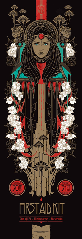 Ken Taylor screenprint offset print art of rock