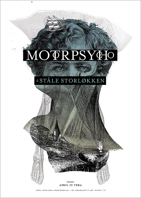 Kunny van der Ploeg siebdruck silkscreen conzert poster art of rock Motorpsycho