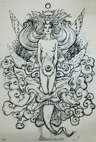 Malleus Demnia silkscreen siebdruck concertposter poster prints art prints rock art dark nouvou