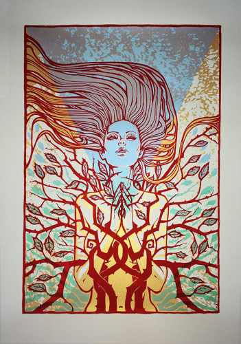 Malleus SO BELOW silkscreen siebdruck concertposter poster prints art prints rock art dark nouvou