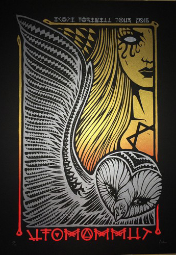 Malleus UFOMAMMUT silkscreen siebdruck concertposter poster prints art prints rock art dark nouvou