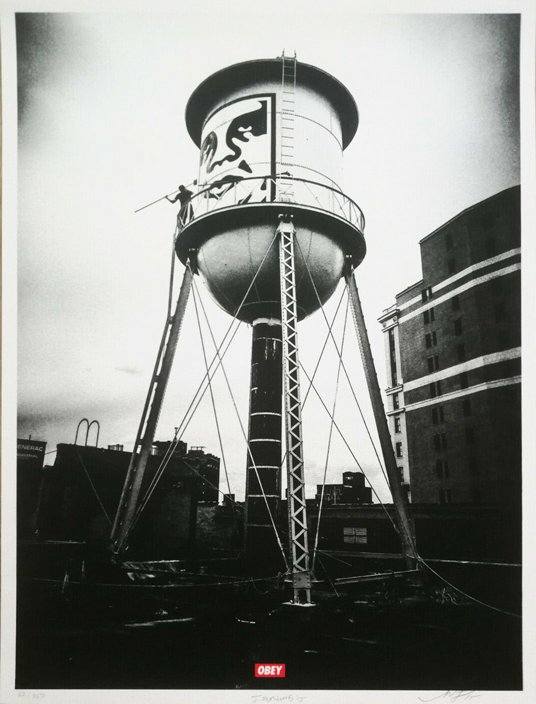 Shepard Fairey ICON WATER TOWER