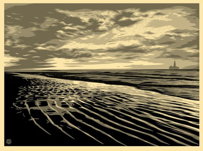 Shepard Fairey Moon Over Biloxi
