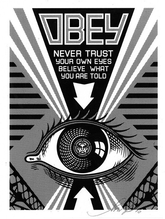 Shepard Fairey Obey silkscreen Siebdruck 2009 obey ey