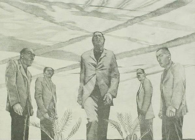 Triumph Lithografie Johannes Grützke Holzschnitt Radierung Schabradierung Offsetdruckt Druckgrafik Kaltnadelradierung