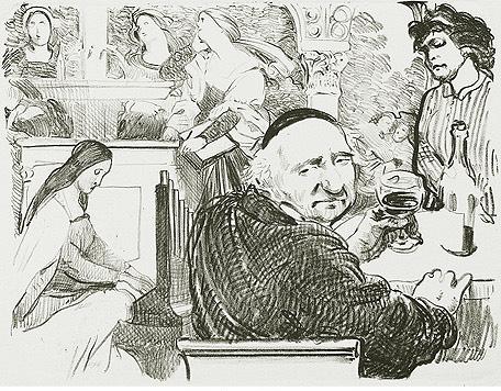 BEI SCHADOW ZU HAUSE Bei Schadow zu Hause Kathedrale des Künstlers Lithografie Johannes Grützke Holzschnitt Radierung Schabradierung Offsetdruckt Druckgrafik Kaltnadelradierung