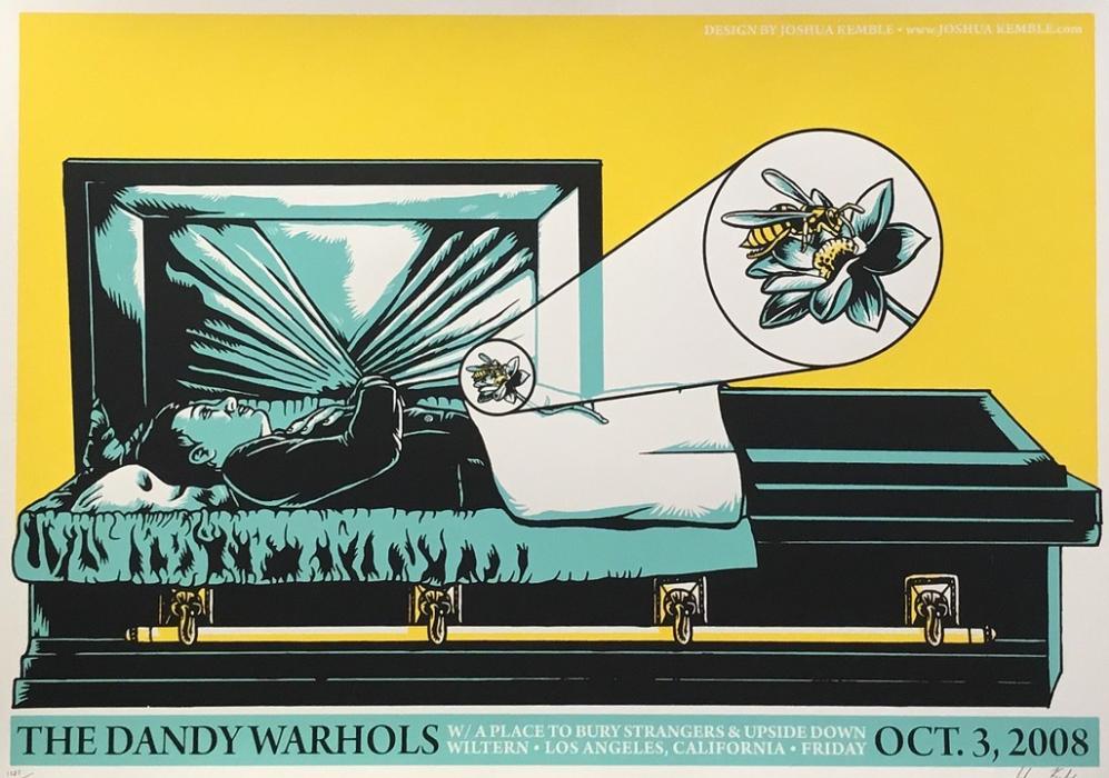 Joshua Kemble Dandy Warhols Siebdruch screenprint Joshua Kemble Dandy Warhols Siebdruch screenprint