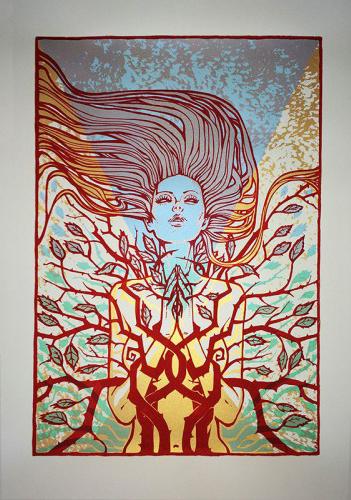 SO BELOW Malleus SO BELOW silkscreen siebdruck concertposter poster prints art prints rock art dark nouvou