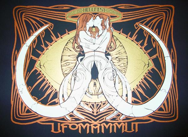 UFOMAMMUT 2009 Malleus UFOMAMMUT 2009 silkscreen siebdruck concertposter poster prints art prints rock art dark nouvou