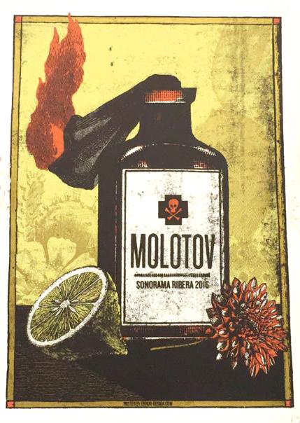 Xavi Forné, urban art gallery buy street art screenprint poster art of rock Molotov Xavi Forné, urban art gallery buy street art screenprint poster art of rock Molotov