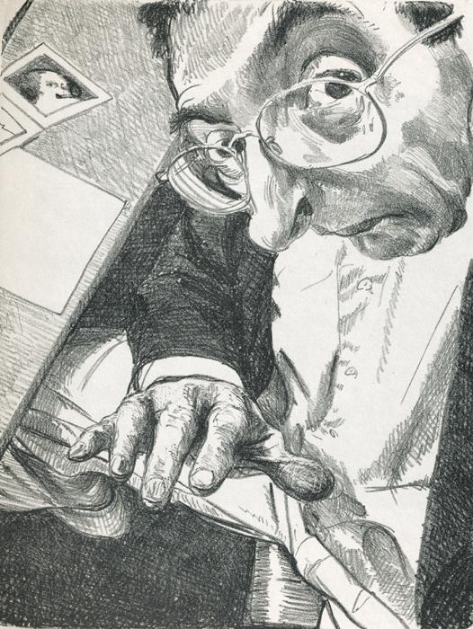 AM SCHREIBTISCH am schreibtisch Steinzeichnungen 2 Kathedrale des Künstlers Lithografie Johannes Grützke Holzschnitt Radierung Schabradierung Offsetdruckt Druckgrafik Kaltnadelradierung