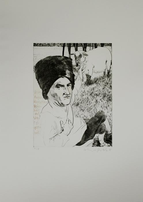 JEAN JACQUES ROSSEAU jean jacques rosseeau Kathedrale des Künstlers Lithografie Johannes Grützke Holzschnitt Radierung Schabradierung Offsetdruckt Druckgrafik Kaltnadelradierung