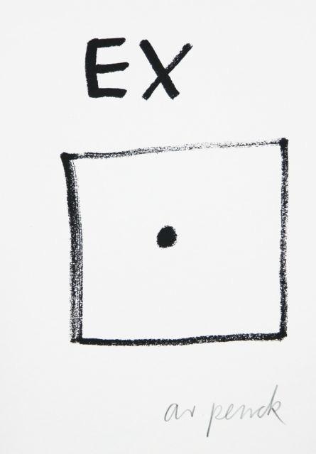 A.R. Penck Ralf Winkler Siebdruck Serigrafie e.A. Prinzip Neoexpressionismus A.R. Penck Ralf Winkler Siebdruck Serigrafie e.A. Prinzip Neoexpressionismus