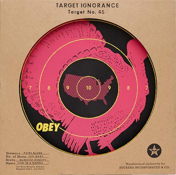 shepard fairey screenprint target ignorance shepard fairey screenprint target ignorance